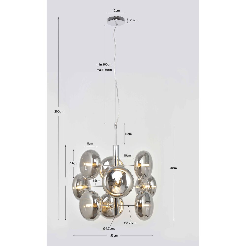 Pendant Lamp Headlight Chrome