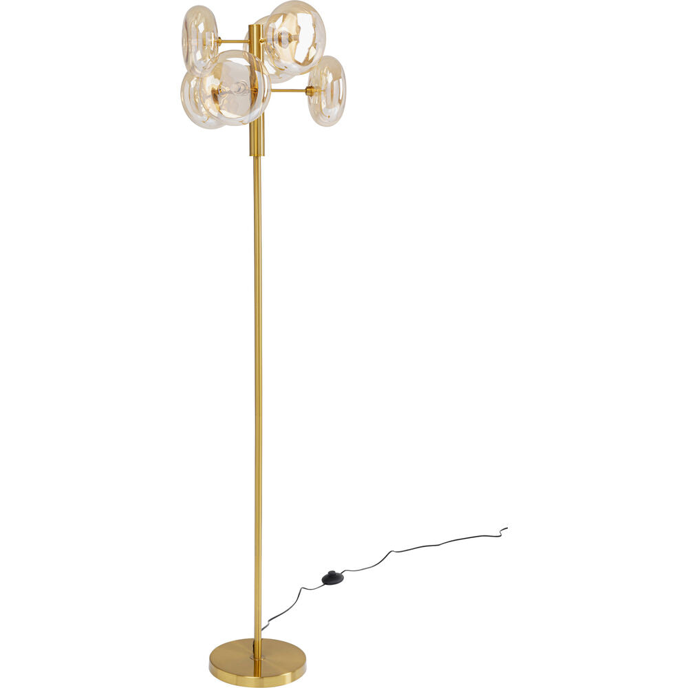 Floor Lamp Headlight Brass 163cm
