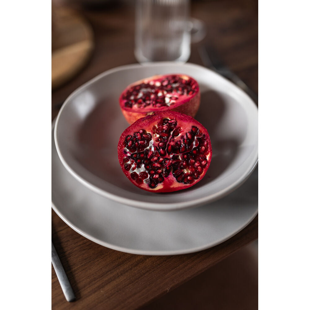 Plate Deep Organic Grey 21cm (2/Set)