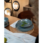 Plate Deep Organic Sage 21cm (2/Set)
