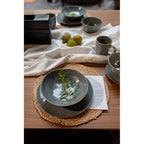 Plate Deep Organic Sage 21cm (2/Set)