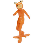 Deco Figurine Skating Astronaut Orange 33cm