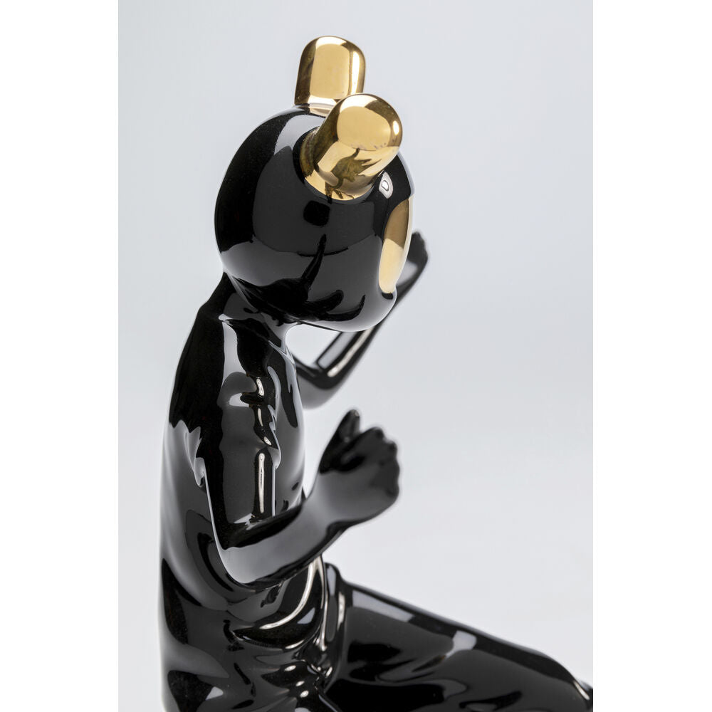 Deco Figurine Skating Astronaut Black 21cm