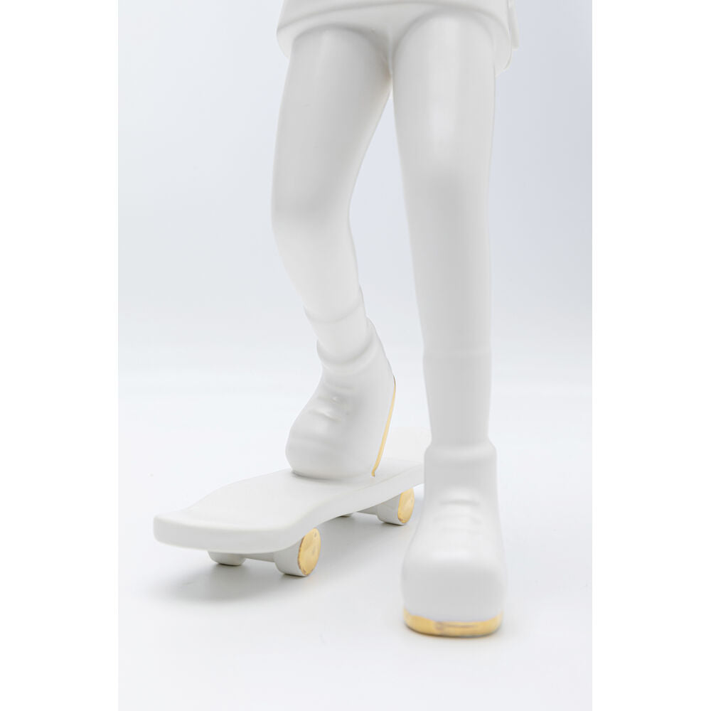 Deco Figurine Skating Astronaut White 33cm
