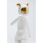 Deco Figurine Skating Astronaut White 33cm