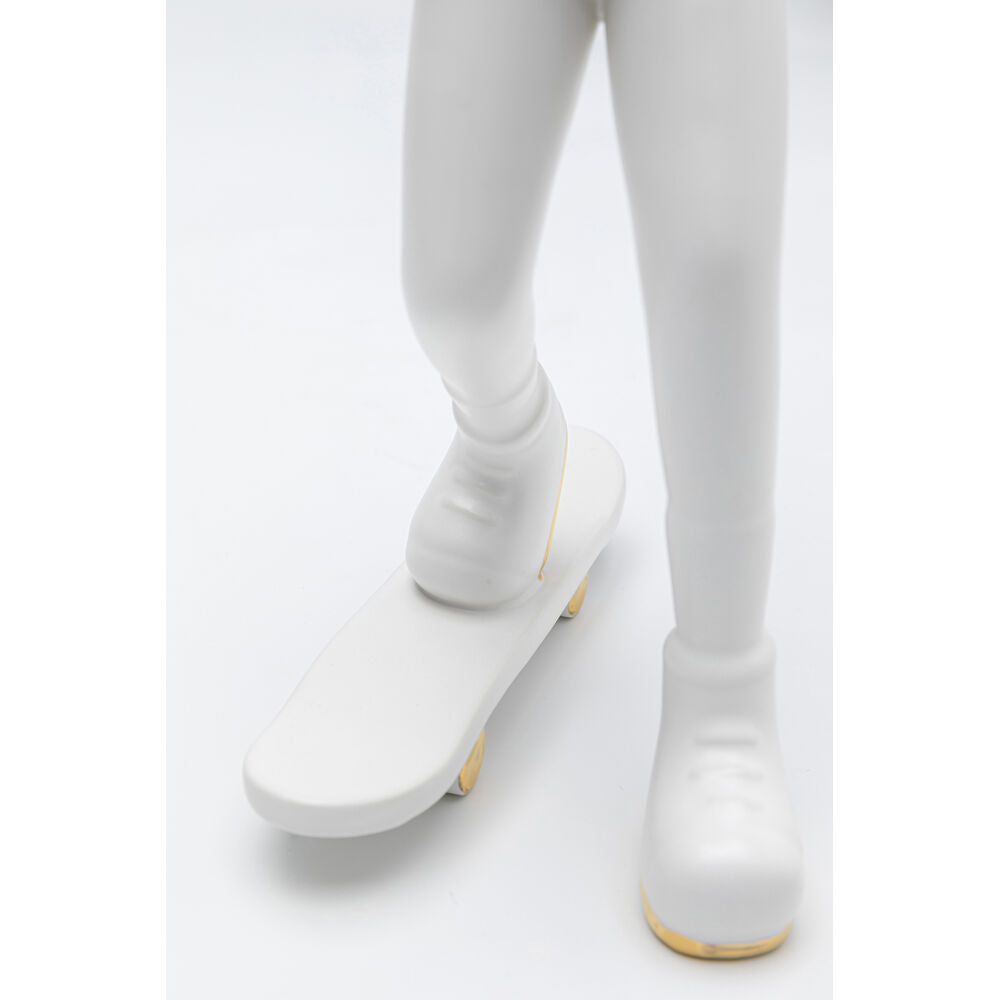 Deco Figurine Skating Astronaut White 33cm