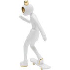 Deco Figurine Skating Astronaut White 33cm