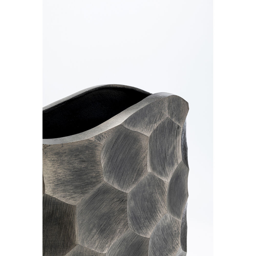 Deco Vase Sacramento Comb Silver Antique 59cm