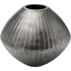 Deco Vase Sacramento Carving Silver Antique 30cm