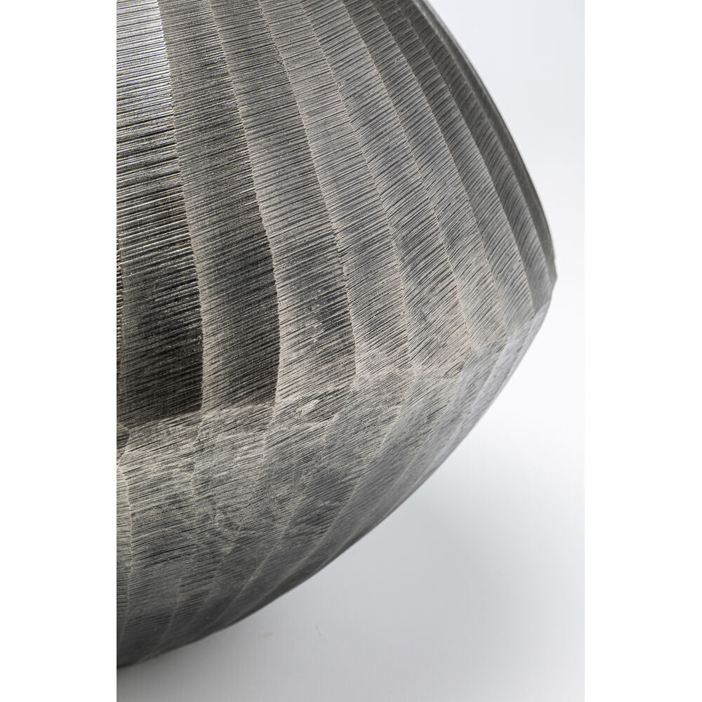 Deco Vase Sacramento Carving Silver Antique 30cm