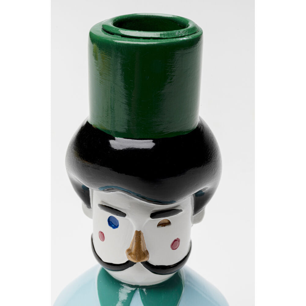 Candle Holder Monsieur Mustache 16cm