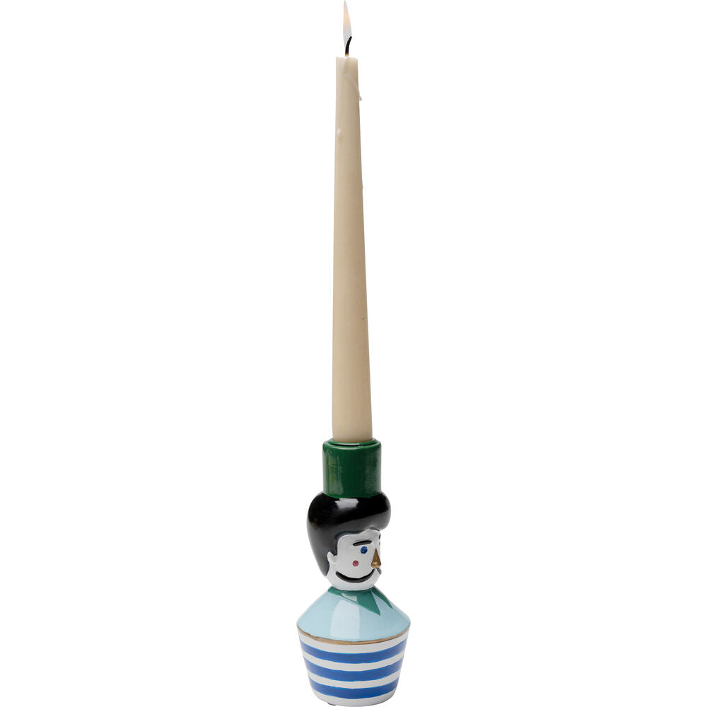 Candle Holder Monsieur Mustache 16cm