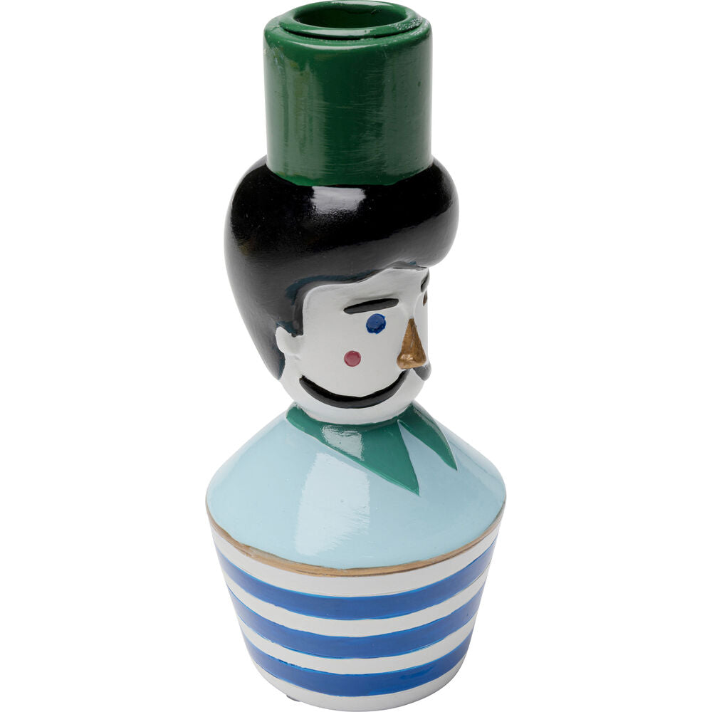 Candle Holder Monsieur Mustache 16cm