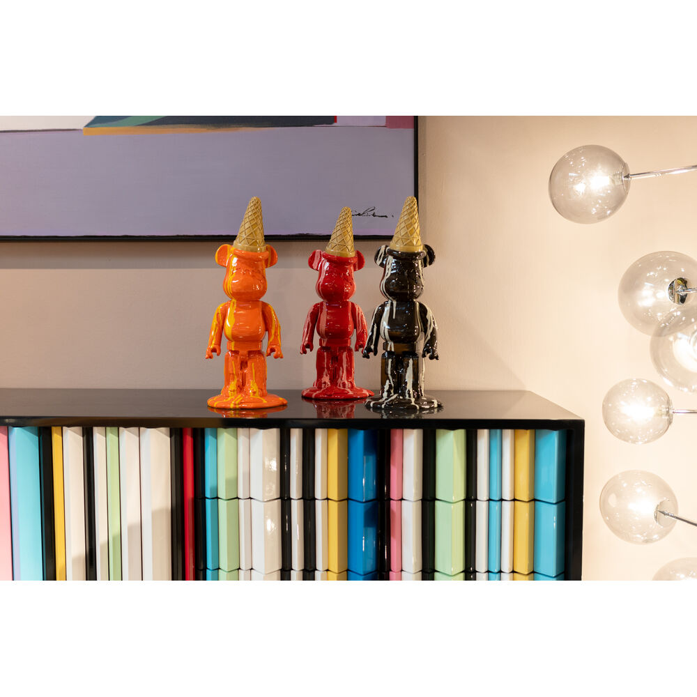 Deco Figurine Gelato Bear Orange 40cm