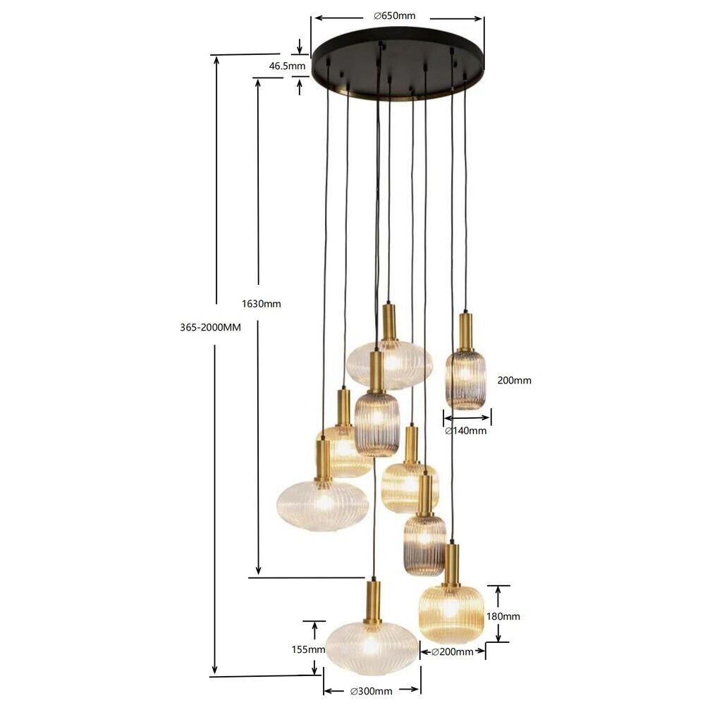 Pendant Lamp Lobby Nove Ø80cm