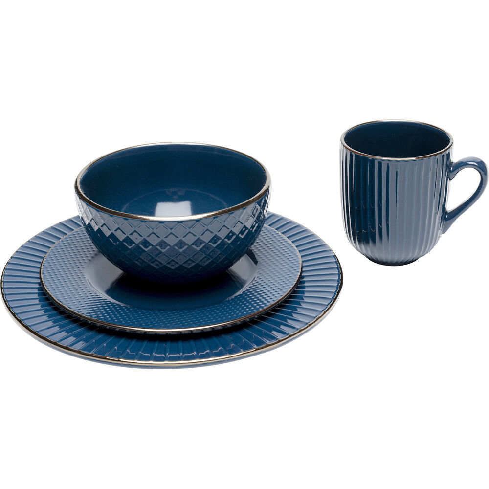 Plate Muse Blue 27cm (4/Set)
