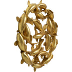 Wall Object School of Koi Gold Ø102cm