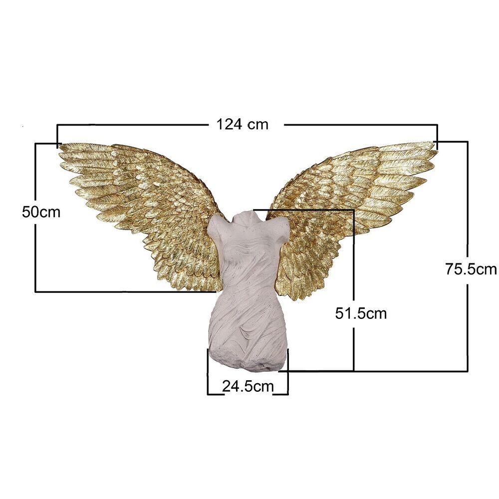 Wall Object Guardian Angel Female 124x71cm