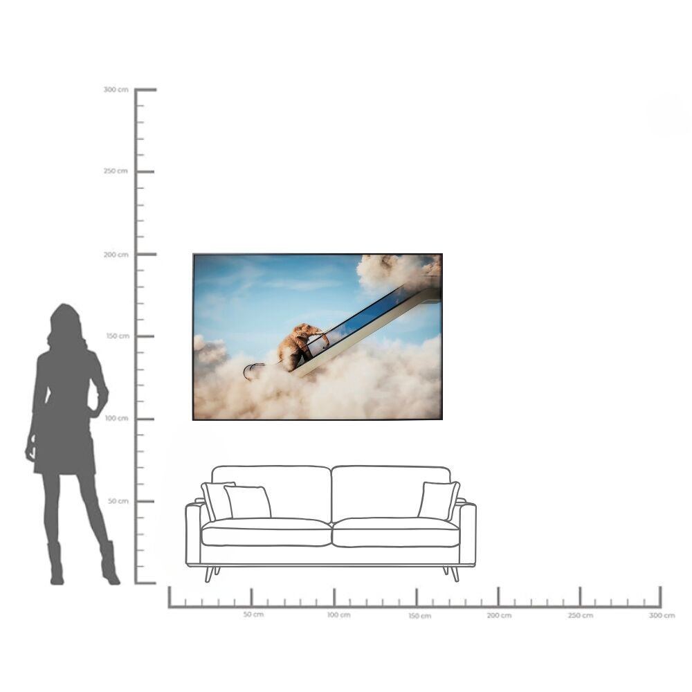 Framed Picture Elephant In The Sky 150x100cm