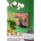 Framed Picture Flower Hair 120x120cm