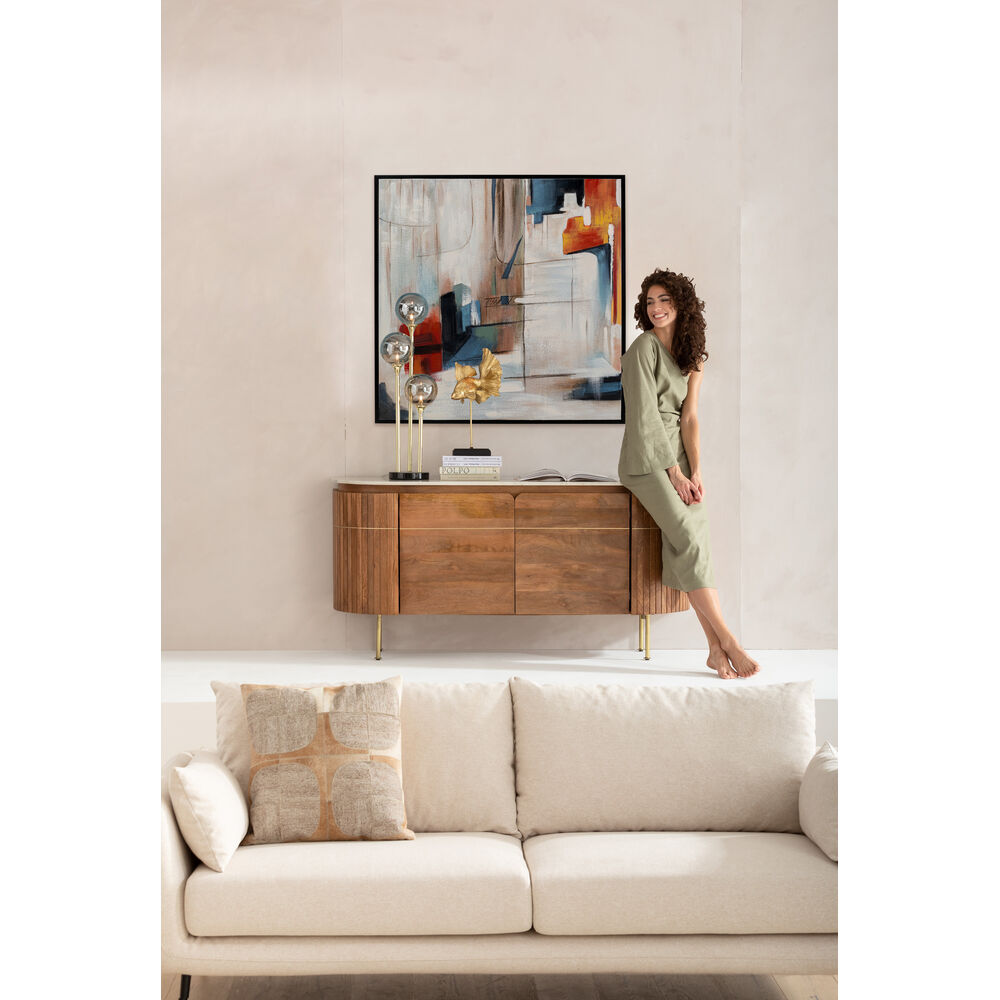 Framed Picture Visione Obliquo 100x100
