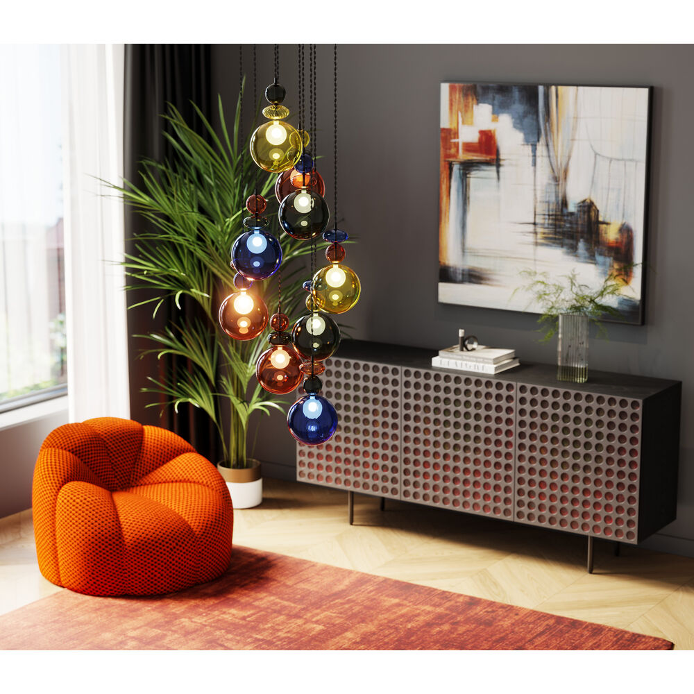Pendant Lamp Mazzo Nove Spiral Ø44cm