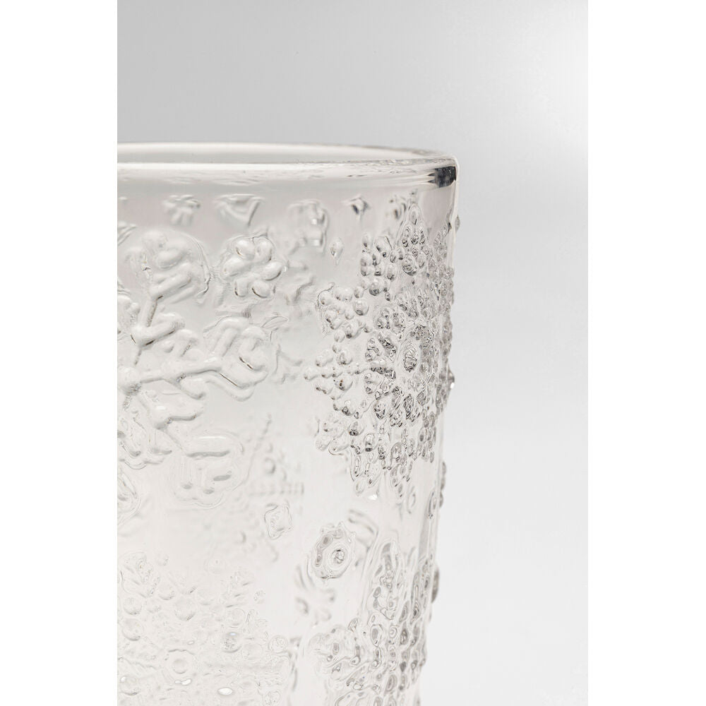 Tumbler Ice Flowers Clear  (6/Set)