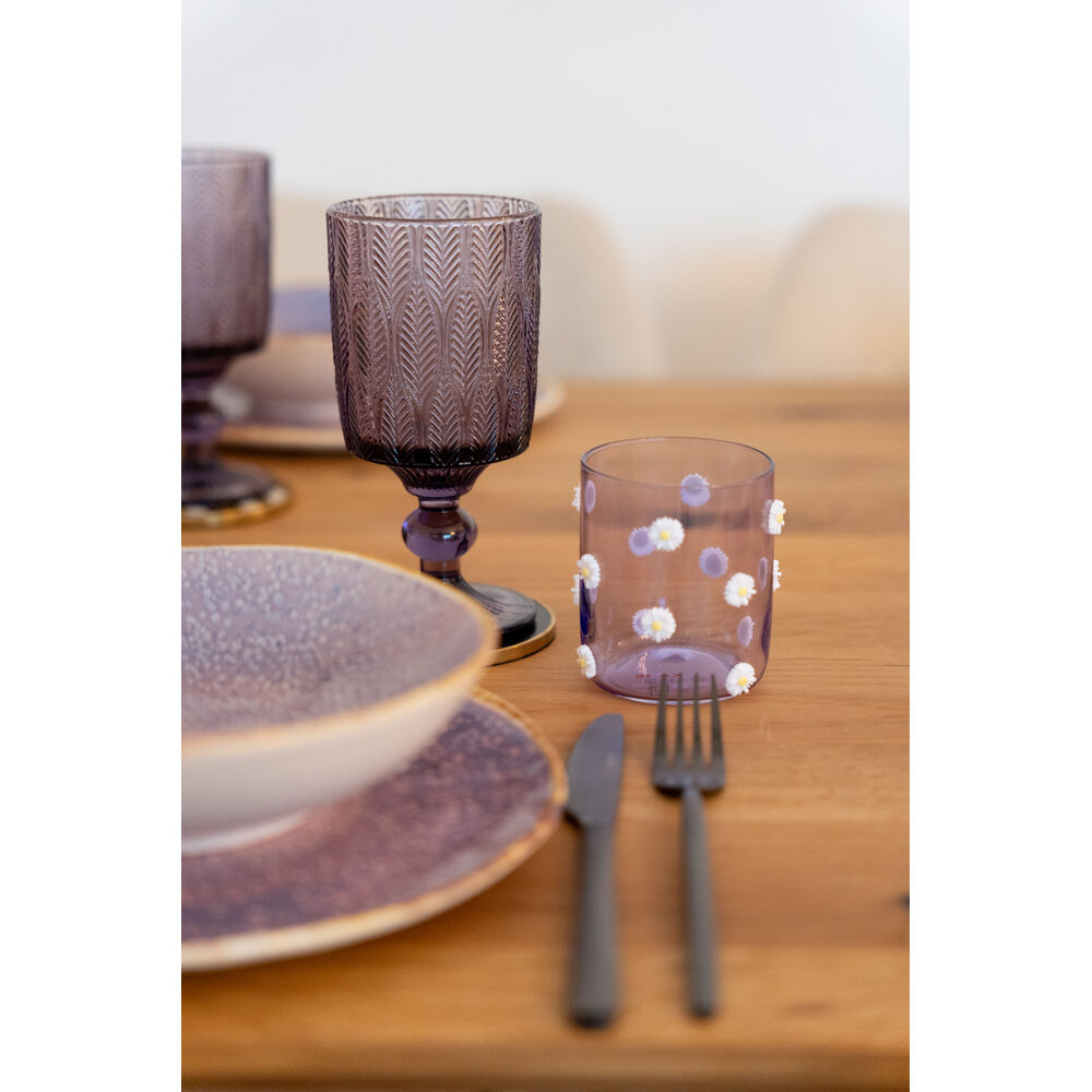 Wine Glass Fogli Purple (6/Set)
