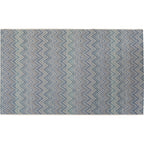 Outdoor Carpet Zigzag Blue 160x230cm