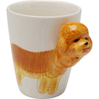 Mug Funny Animal Poodle 11cm (4/Set)