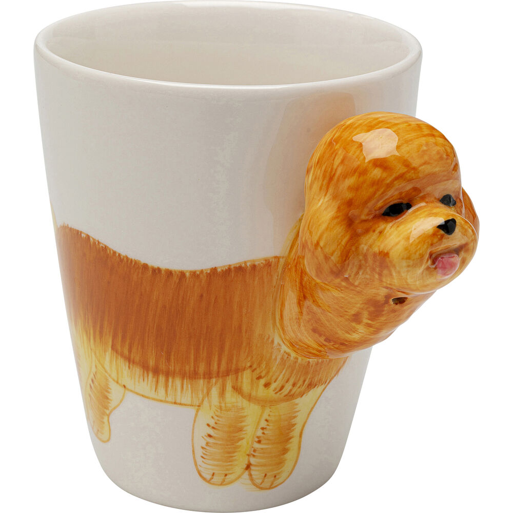 Mug Funny Animal Poodle 11cm (4/Set)