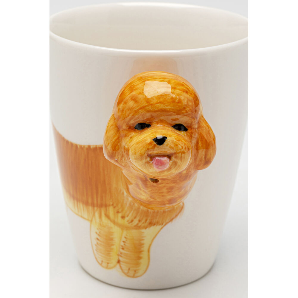 Mug Funny Animal Poodle 11cm (4/Set)