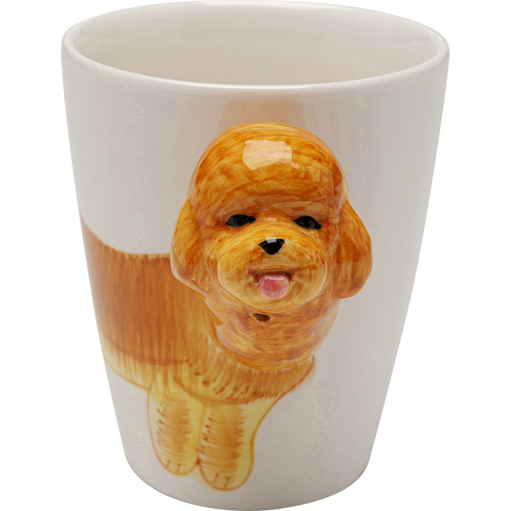 Mug Funny Animal Poodle 11cm (4/Set)
