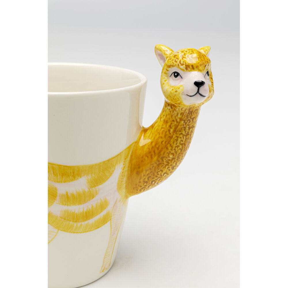 Mug Funny Animal Alpaca 12cm (4/Set)