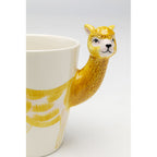 Mug Funny Animal Alpaca 12cm (4/Set)