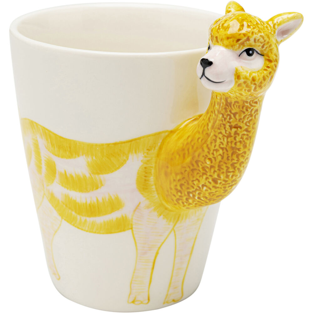 Mug Funny Animal Alpaca 12cm (4/Set)
