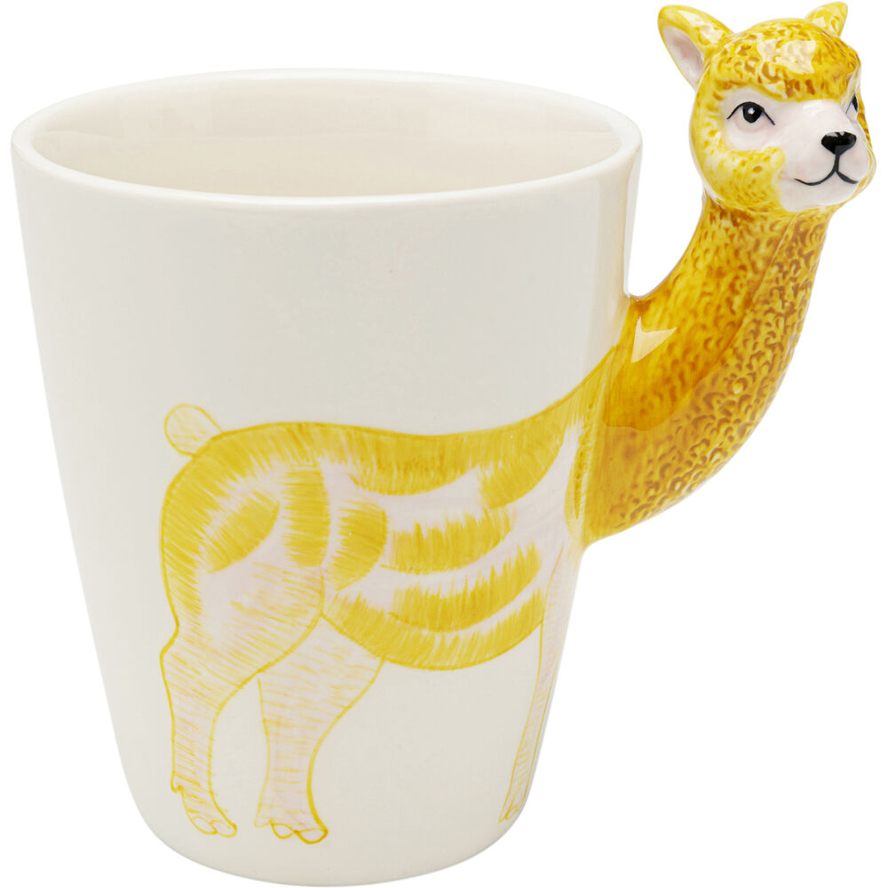 Mug Funny Animal Alpaca 12cm (4/Set)