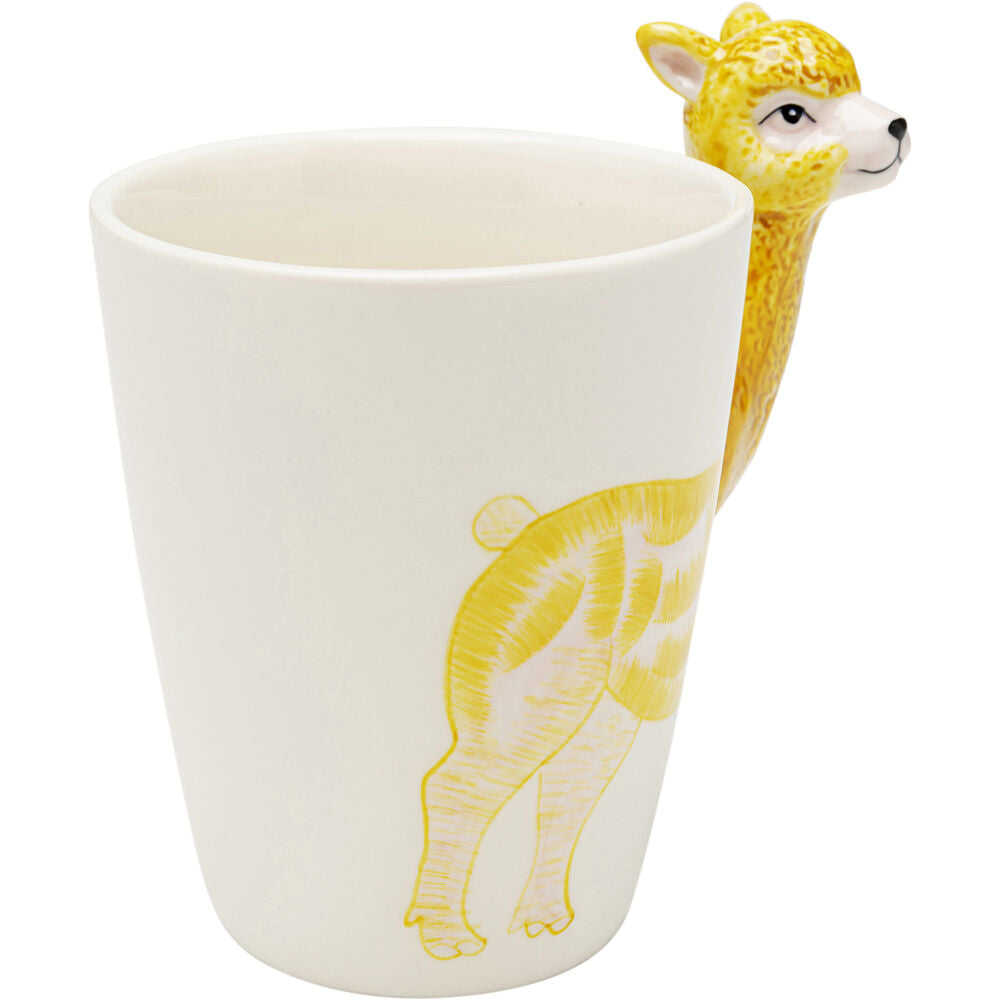 Mug Funny Animal Alpaca 12cm (4/Set)