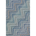 Outdoor Carpet Zigzag Blue 230x330cm