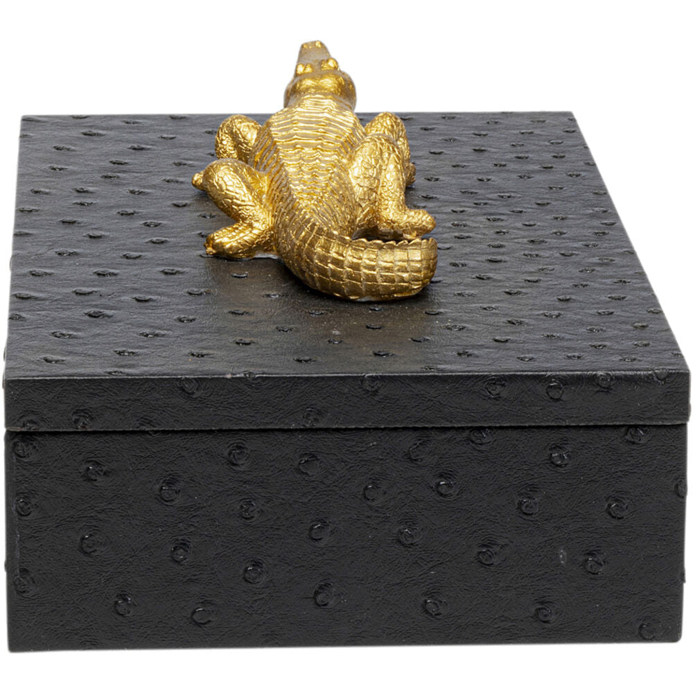 Box crocodile Black (2/Set)