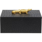 Box crocodile Black (2/Set)