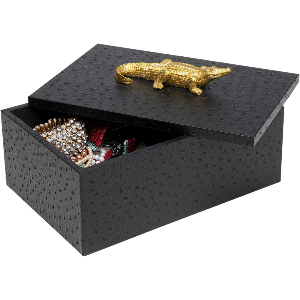 Box crocodile Black (2/Set)