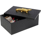 Box crocodile Black (2/Set)