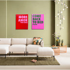 Canvas Picture Come Back To Bed 40x50cm