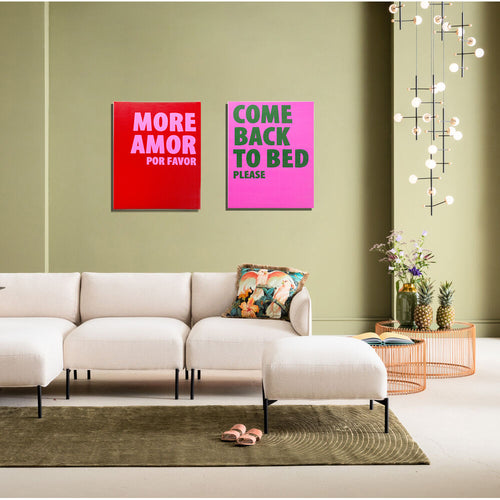 Canvas Picture Come Back To Bed 40x50cm