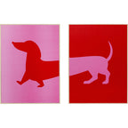 Framed Picture Dog Frankie (2/Set)