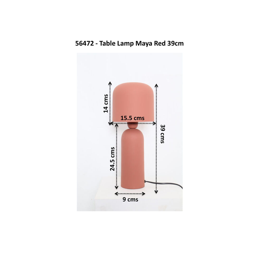 Table Lamp Maya Red 39cm