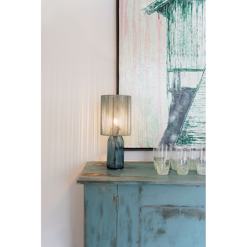 Table Lamp Veccio Blue 42cm