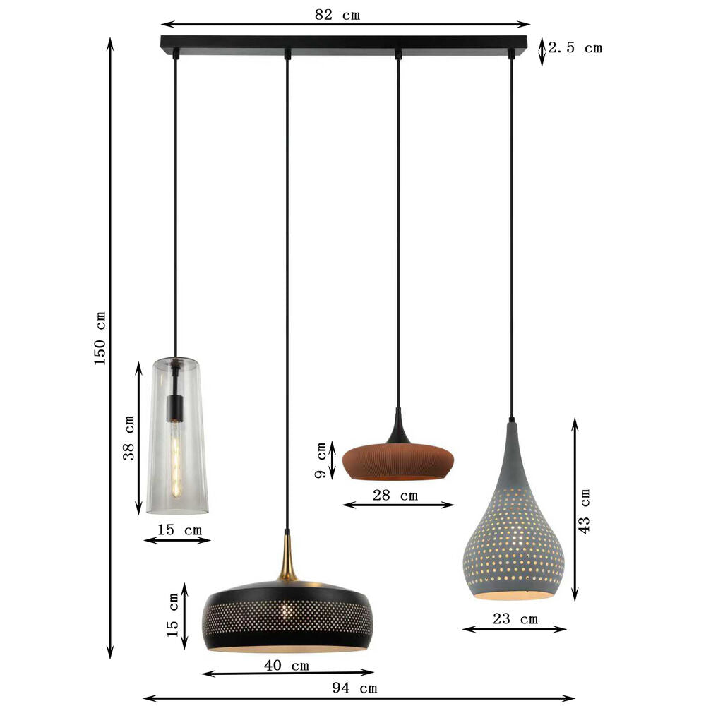 Pendant Lamp Melange Dinging 107 cm
