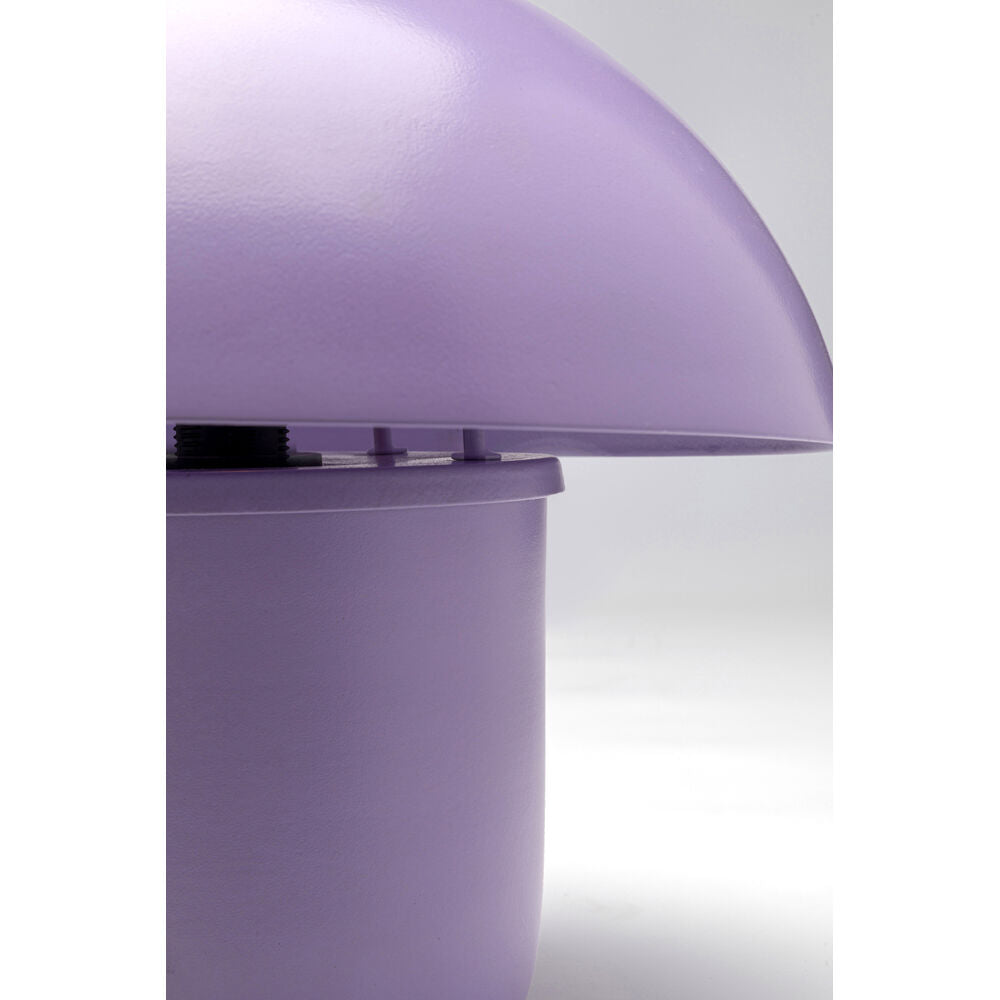 Table Lamp Mushroom Matt Purple 27cm